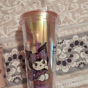 Holographic Character Tumbler with Lid
